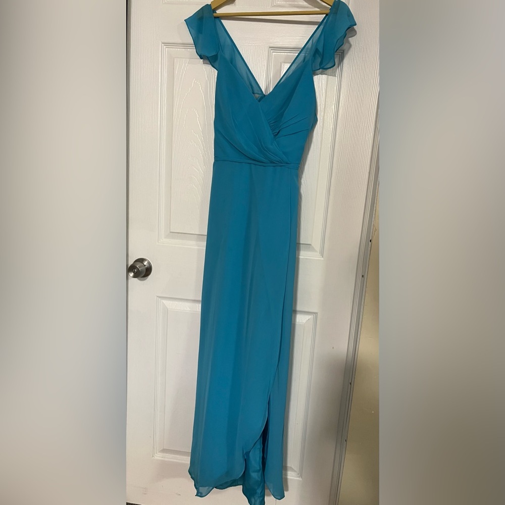 Elegant sky blue Evening Dress